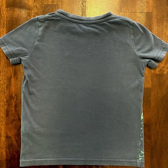 Mini Boden Size 4-5Y, Navy & Green, Frog, Short Sleeved T-Shirt, Tee - Picture 4 of 6